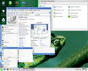 SuSE Linux, a popular Linux desktop operating system