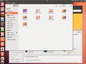Screenshot of Ubuntu 13.04 Desktop